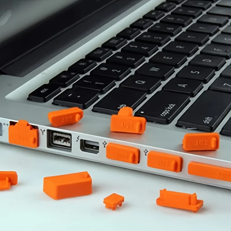16-teiliger Universal-Notebook-Laptop-Anti-Staub-Stecker, schützender Staubstopfen, USB-Computer, staubdichter Schutz für Laptop, MacBook Image