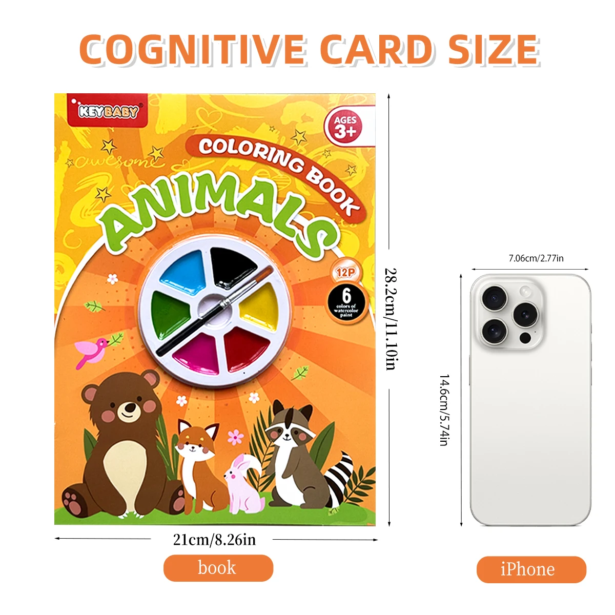 4er-Pack Malbuch-Set für Kinder mit 6er-Farbpalette und Pinsel Image