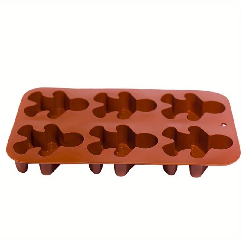 1pc Silikon Backform Schokolade Weihnachts baum Silikon form Weihnachts feier Lebkuchen Schokoladen form Image