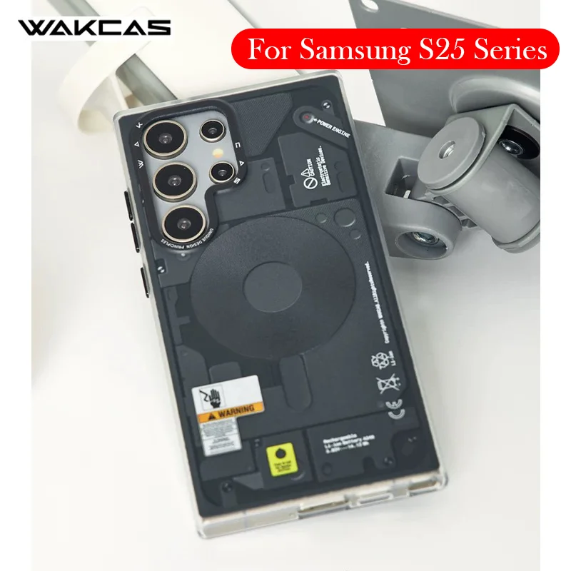 Wakcas Hülle für Samsung S25 Ultra Kabelloses Laden Rückseiten-Schutzhülle Image