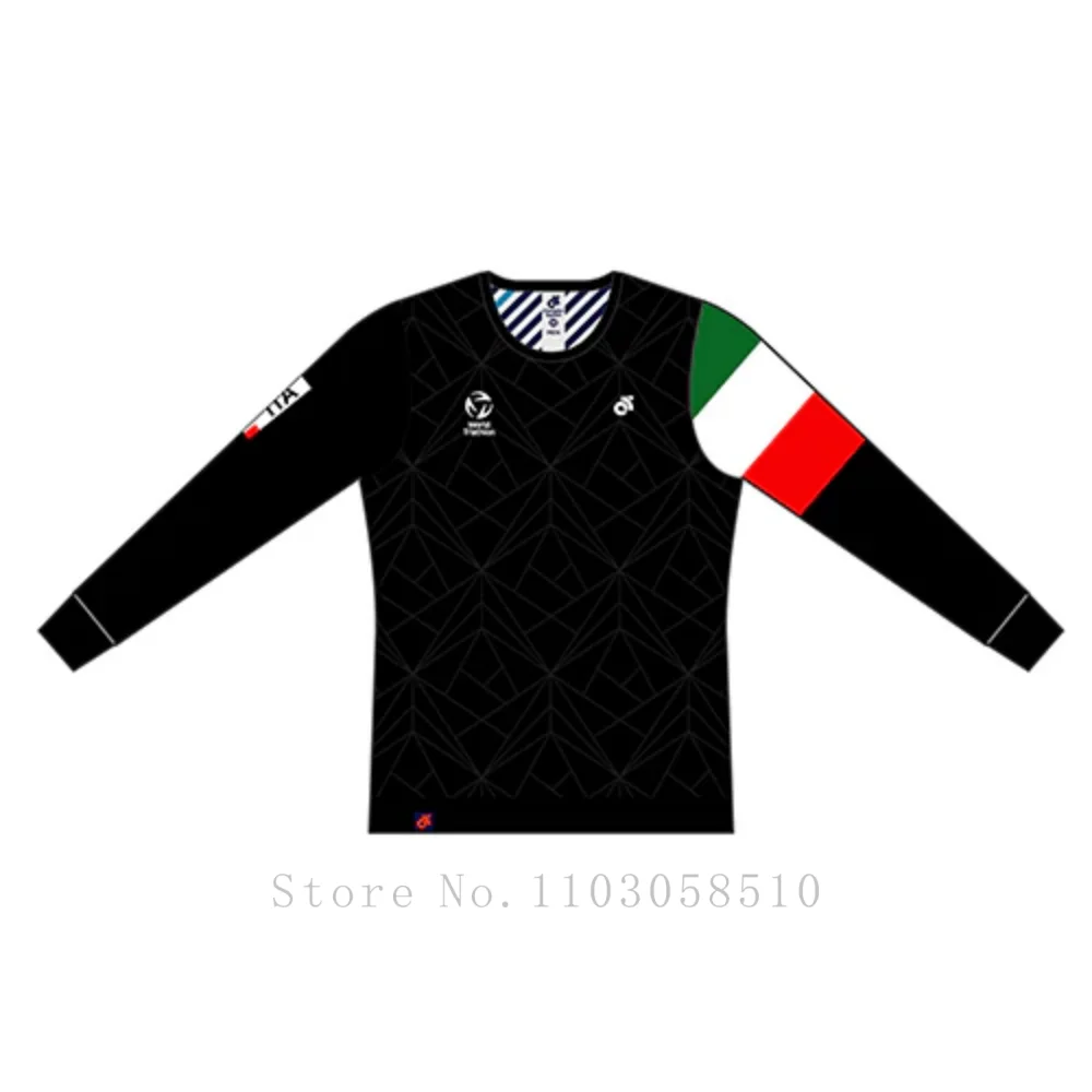 ITALIEN LEISTUNG TRI ANZUG-Custom NAME COUNTRY WORLD RADJERSEY POLO TECH TEE TECH BIB SHORTS JERSEY TRI BADEANZUG Image