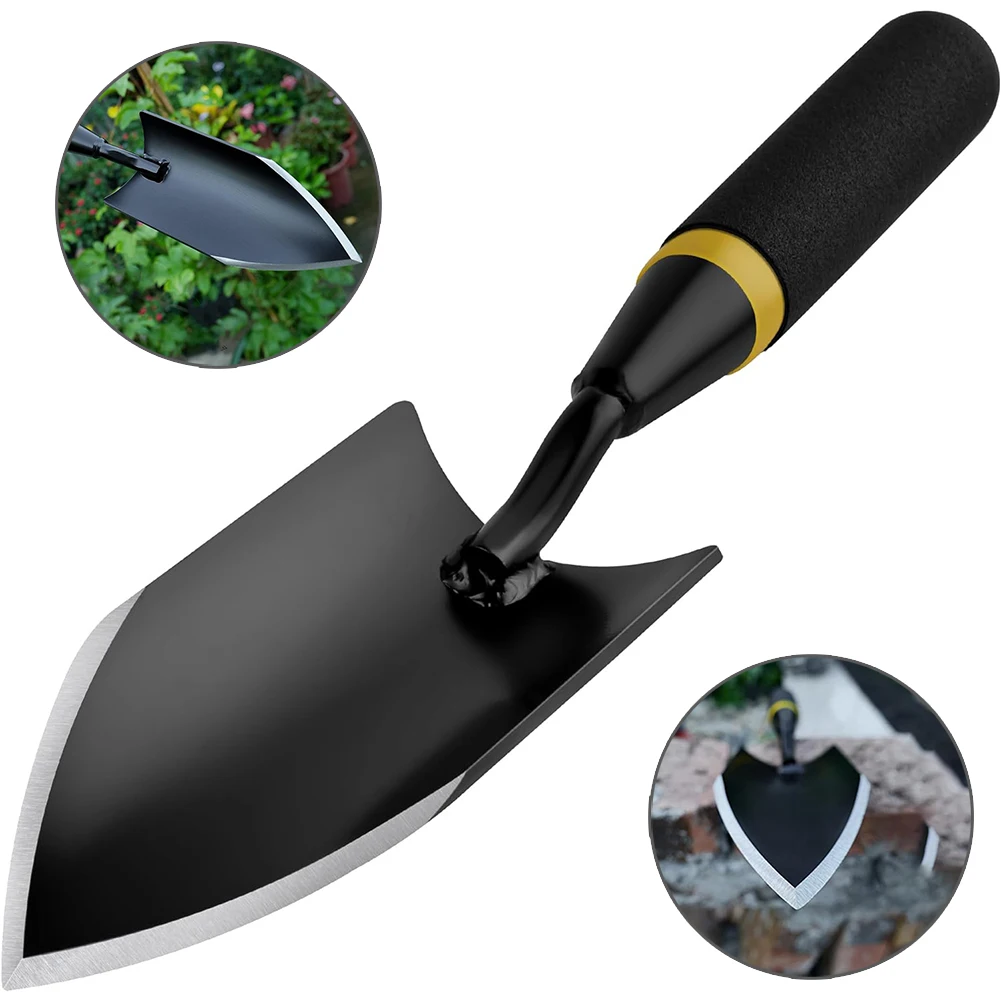 Gartens chaufel-Hochleistungs-Garten kelle, Garten kelle aus Kohlenstoffs tahl mit gummiertem Griff, Kelle Garten gerät für Dili