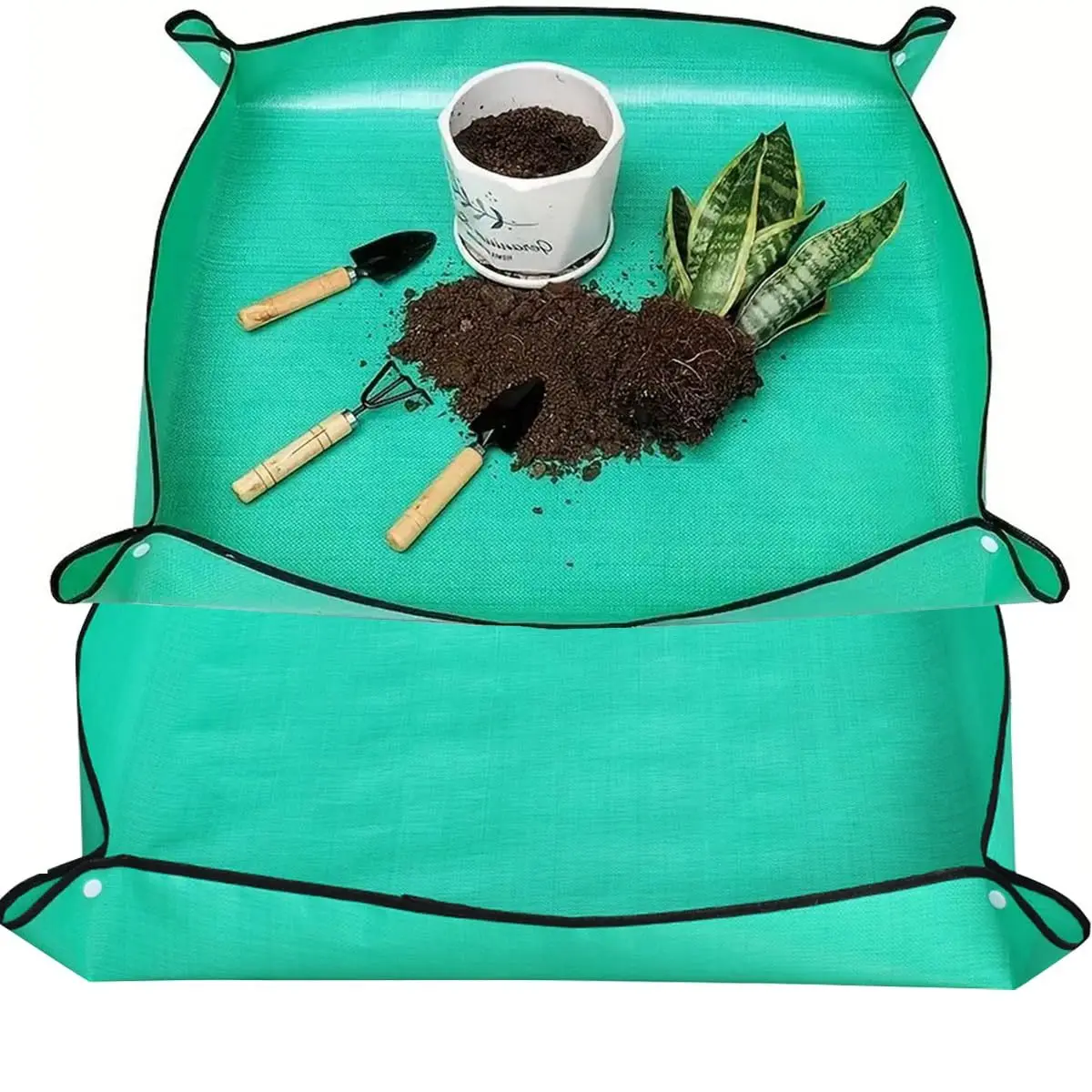 Pflanzenumtopfmatte, wasserdichte Umpflanzmatte, Sukkulenten-Topfmatte für den Innenbereich, tragbare Gartenmatte Image