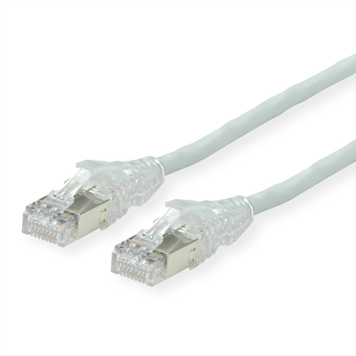 SECOMP DÄTWYLER Patchkabel Cat.6A (Class EA) S/FTP, CU 7702 flex LSOH, AMP v2, grau, 0,5 m Image