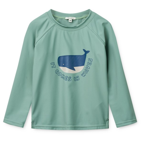 LIEWOOD - Kid's Noah Placement Longsleeve Swim Tee - Lycra Gr 92 türkis