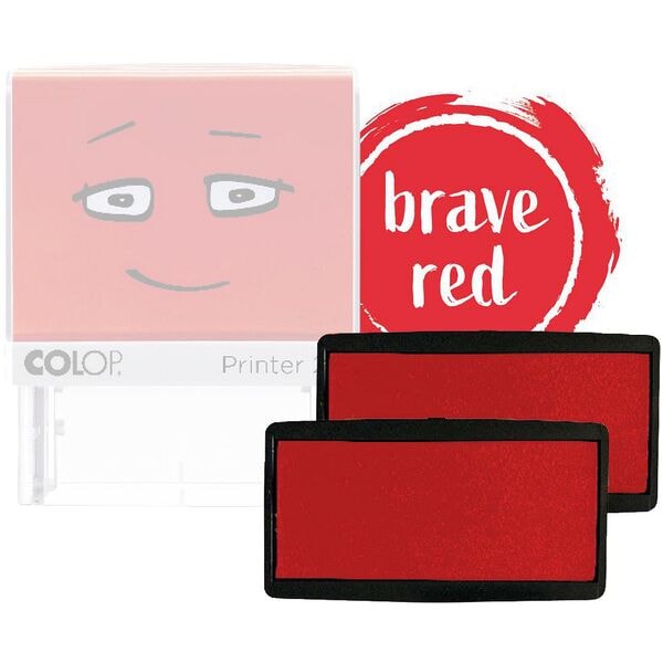 Colop Ersatzstempelkissen »Nio School« 2 Stück rot Image