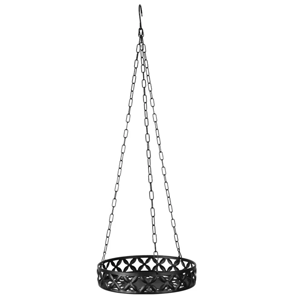 Wandhängender Korb, Pflanzenaufhänger aus Metall, perfekt für Balkone, rostfreies Metallmaterial, robustes, stabiles Design, dekorativer Halter Image