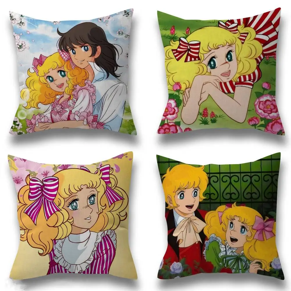 Anime C-candy Niedliche Kissenhülle Zoll Farmhaus-Dekor Heim-Dekokissenbezüge für Sofa-Dekorationen Image