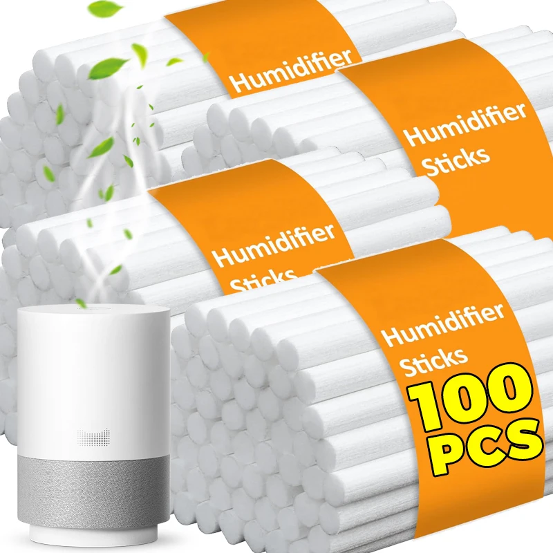 10/100Pcs Luftbefeuchter Filter Ersatz Baumwolle Sticks für USB Luftbefeuchter Aroma Diffusor Nebel Maker Luftbefeuchter Reinigen werkzeuge Image