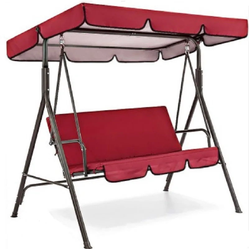 2-stück Terrasse Schaukel Stuhl Top Regen Abdeckung Regen Plissee Park Regen Abdeckung Im Freien Staub Abdeckung Wasserdicht Schaukel Sitz 142x120x18cm Image