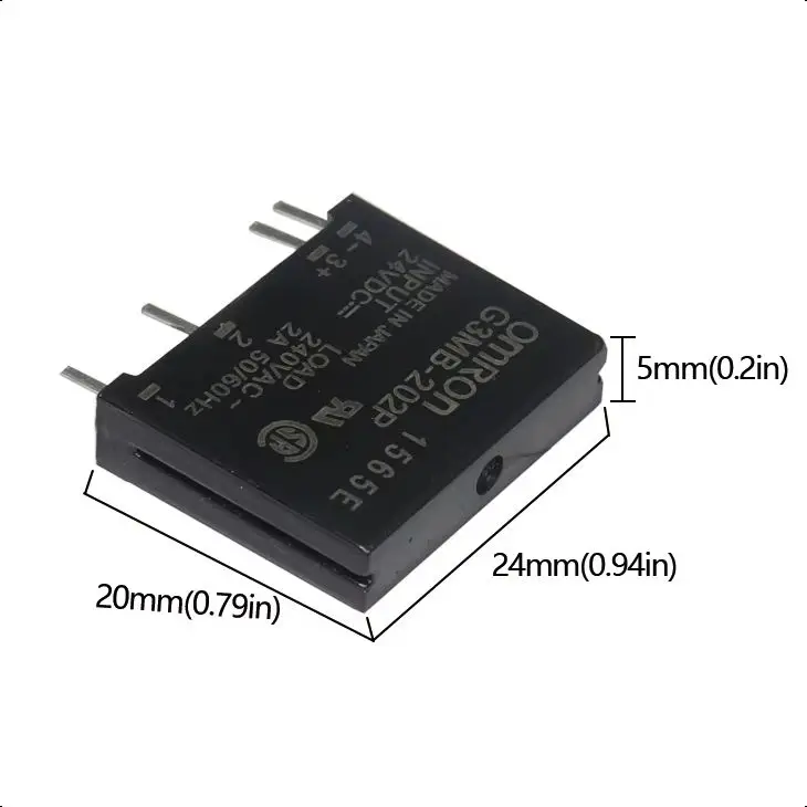【10-4 Stück】G3MB-202P AC 240V 2A Snubber-Schaltkreis-Widerstandsrelais 5V 12V 24V DC-AC Halbleiterrelais-Modul Image