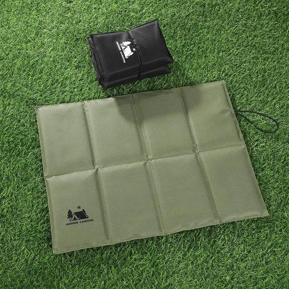 Faltbare Sitzauflage für Outdoor-Aktivitäten, Faltbares Knie- und Sitzkissen, Grün/Schwarz
