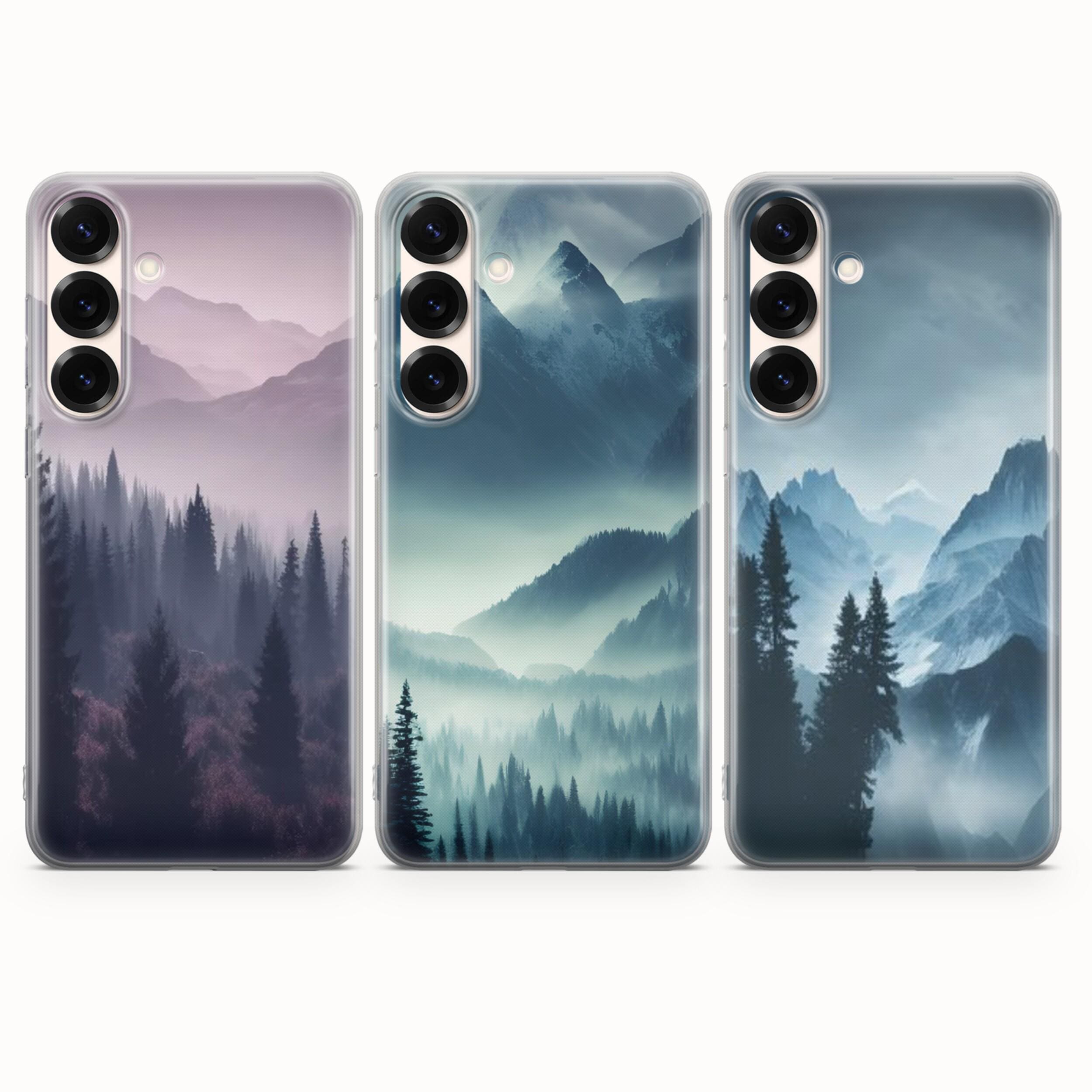 Custodia per telefono con motivo montagne astratte per Samsung S26 S26 Ultra S26 Plus S25 FE S25 Ultra S25 Edge S24 Ultra S24 FE S23 S22 A16 A56