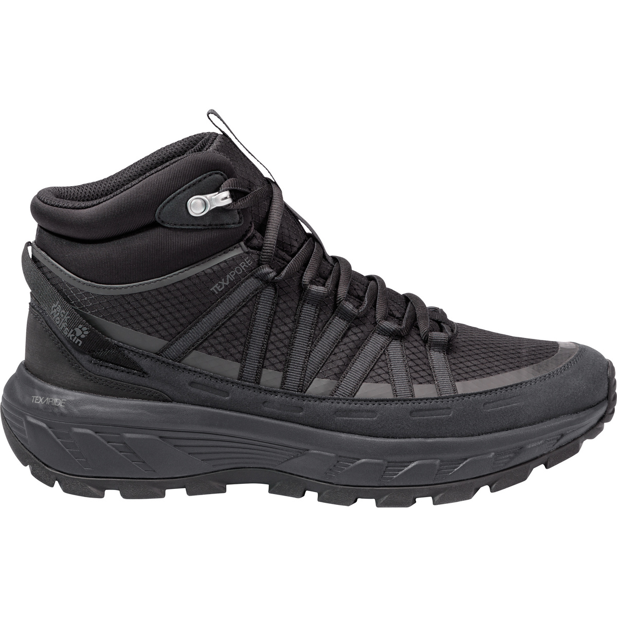 Jack Wolfskin Herren Wild Hike Texapore Mid Schuhe (Größe 42.5, schwarz)