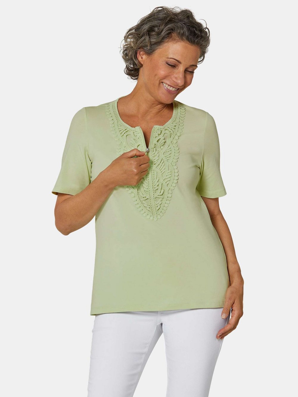 Goldner T-Shirts Damen grün, 46 Image