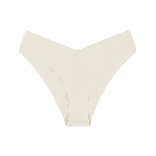 Damen Slips Elastischer BundNightwearBaumwolle Nylon Lässig Einfarbig Mode Sportlich Schwarz Leicht Braun Kamel Braun Khaki Frühling Sommer Image