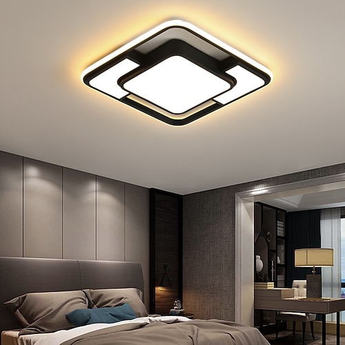 LED Deckenleuchte Acryl Deckenleuchte goldene LED Innendecke Deckenleuchte einfache moderne Deckenleuchte ist geeignet für Schlafzimmer Wohnzimmer Arbeitszimmer und Esszimmer Deckenbeleuchtung ac220v Image
