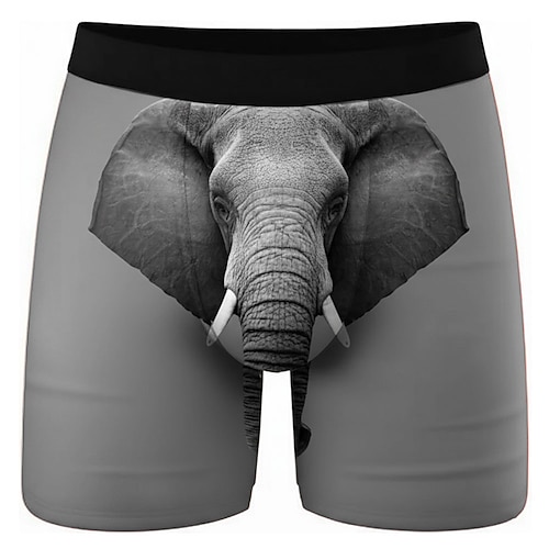 Herren Banane Gurke Urkomisch Dehnbare Boxershorts Badeshorts Boxer-Badeshorts Lustig Lässig Heim Strandurlaub Elastischer Bund Feuchtigkeitsableitend Atmungsaktive Unterwäsche Designer Bekleidung Image