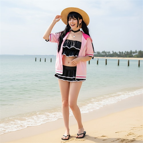 Zeitreisen Anime Outfits Bademode Maskerade Cosplay-Anzüge Halloween Urlaub Anime Expo Kostüm Für Damen Erwachsene Image