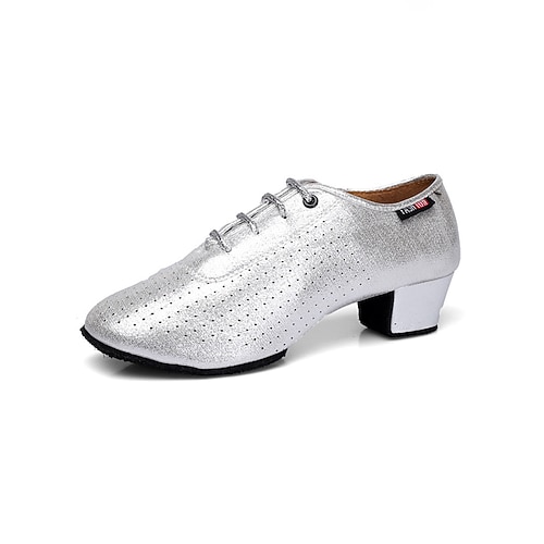 Kinder Tanzschuhe für Teenager – schwarzes Leder mit Schnürung – bequemes Schuhwerk fürs Tanztraining Image