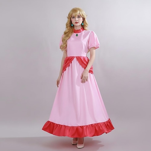 Prinzessin Kleid Blumenmädchenkleid Themenparty-Kostüm Abenteuerfilm Cosplay for Damen Erwachsene Halloween Party Maskerade Anime Expo Image