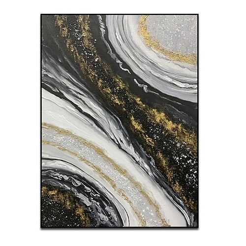 handgemachte handgemalte ölgemälde wandkunst abstrakte kreis leinwand malerei dekoration hauptdekoration dekor leinwand malerei für wohnzimmer Image