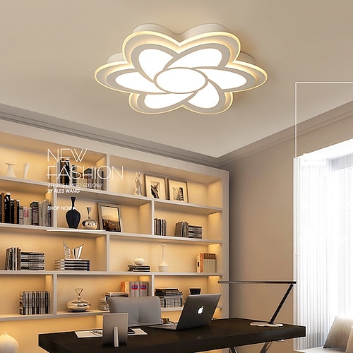 42/52/62 cm Blumenform LED Deckenleuchte moderne einfache romantische Schlafzimmer Wohnzimmer Esszimmer Home Office Image