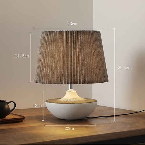 Tischlampe, moderner Minimalismus, nordisches Licht, Tischlampe, dimmbar, Wohnzimmer, Schlafzimmer, Arbeitszimmer, Büro, Schreibtischlampe, kreative Lampe, Keramik, 85–265 V Image