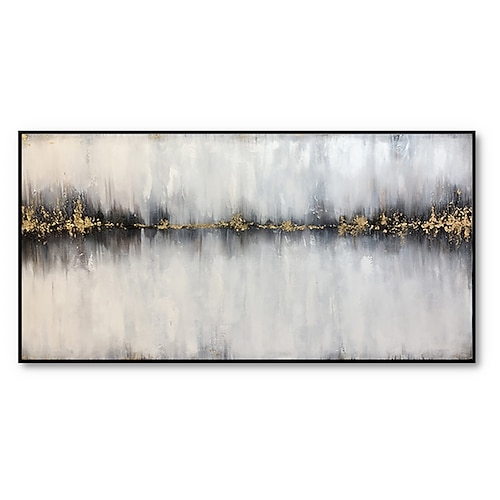 Handgefertigtes handgemaltes Ölgemälde Wandkunst moderne abstrakte graue Gemälde Heimdekoration Dekor gerollte Leinwand kein Rahmen ungedehnt Image