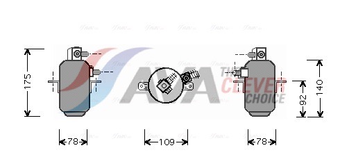 AVA QUALITY COOLING Trockner, Klimaanlage MSD081 für MERCEDES-BENZ 1238300683 A1238300683 Image