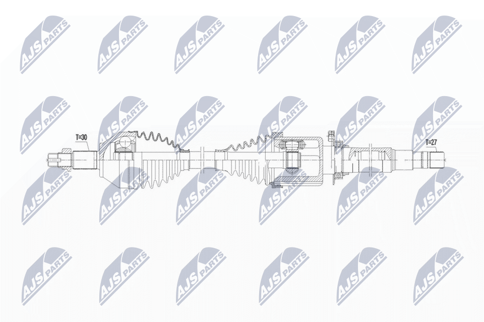NTY Antriebswelle NPW-AR-022 vorne rechts für ALFA ROMEO 71794586 50517131 Image