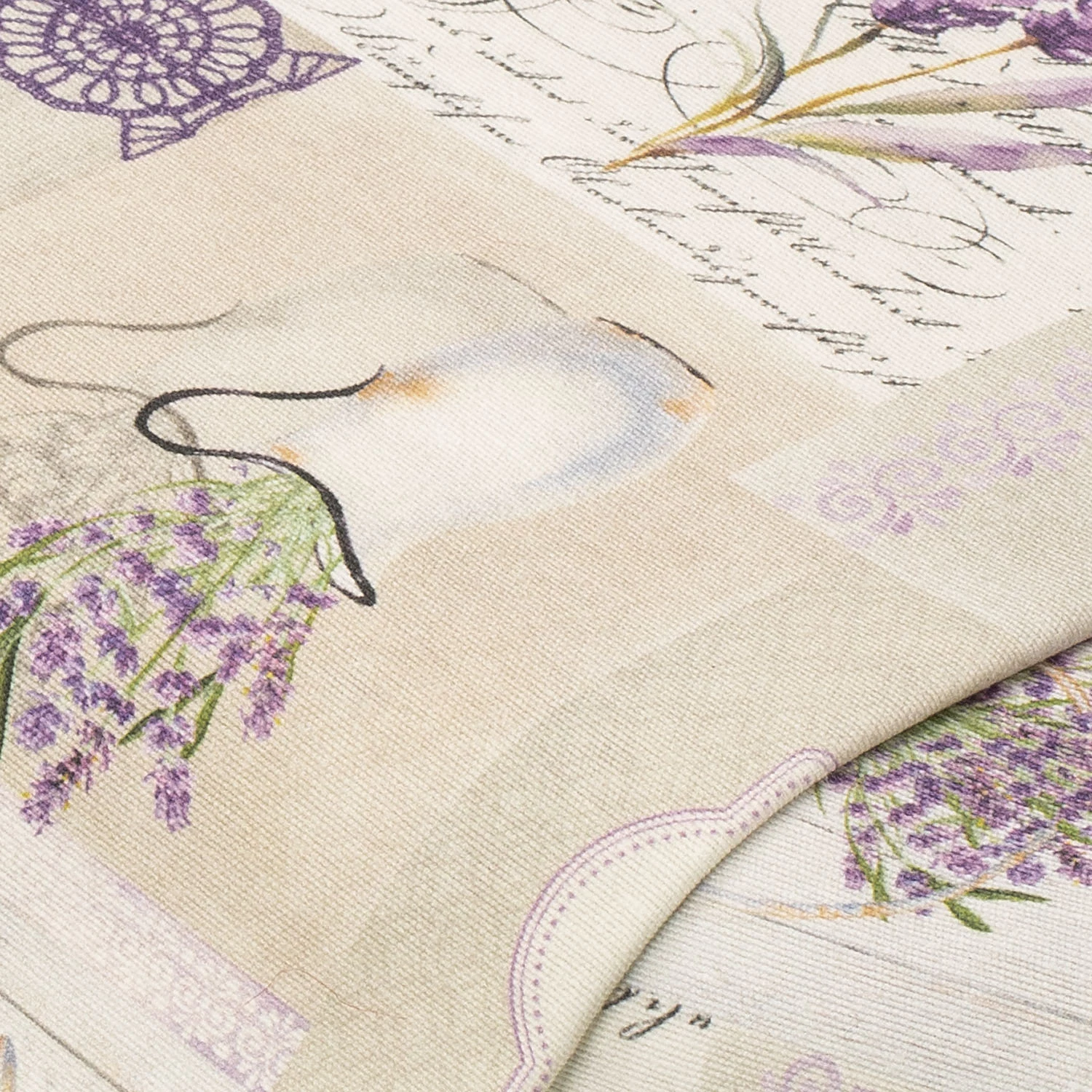 Dekostoff Lavendel-Deko-Style Lorena, natur-color