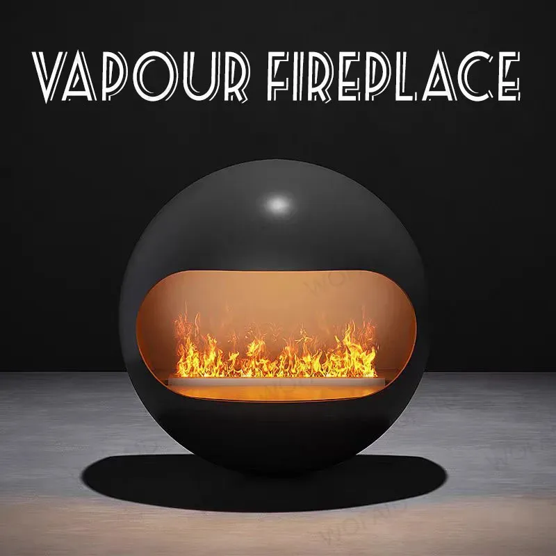 Intelligenter elektrischer Wasserdampf-Kamin für den Innenbereich, smarter Dampf-LED-Flammen-TV-Ständer, Kamin-Dekoration, 3D-Wasserdampf-Kamin
