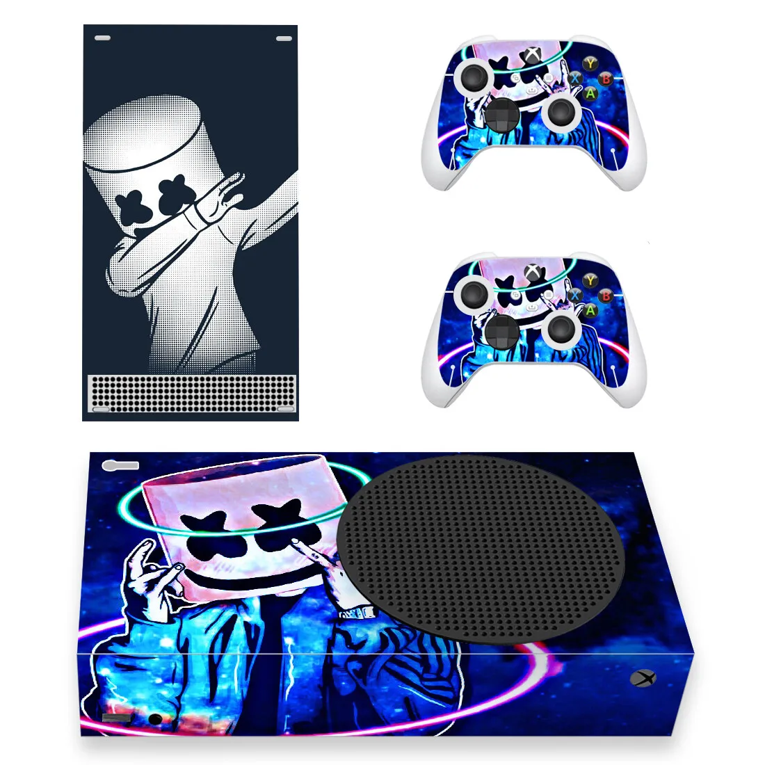 Neue Haut Aufkleber Aufkleber Cover für Xbox Serie S Konsole und 2 Controller Xbox Serie Dünne XSS Haut Aufkleber Vinyl Image