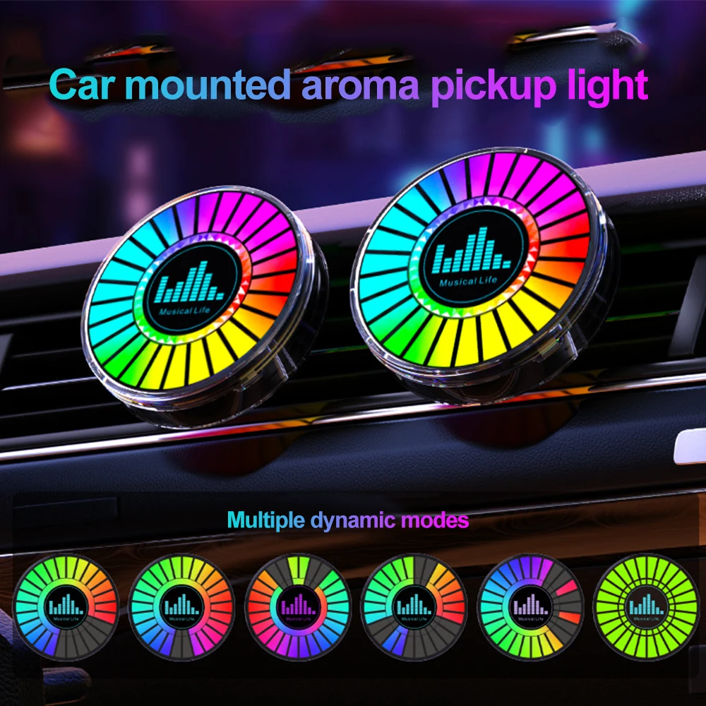 RGB LED Licht Bar Musik Sound Control Pickup Licht Rhythmus Umgebungs Lampe Atmosphäre Nachtlicht für Auto TV Spiel Computer Desktop Image