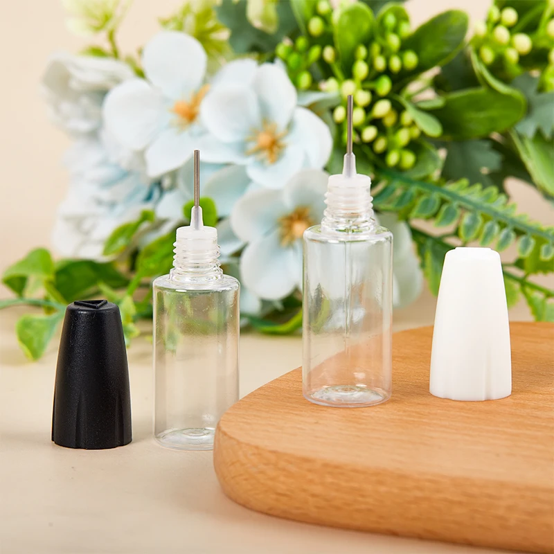 10 ml PET-Kunststoff-Lochlochflasche mit Kappe, lange Nadelrohrflasche, Pigmentflasche, Lotion, ätherisches Öl, Unterabfüllung Image