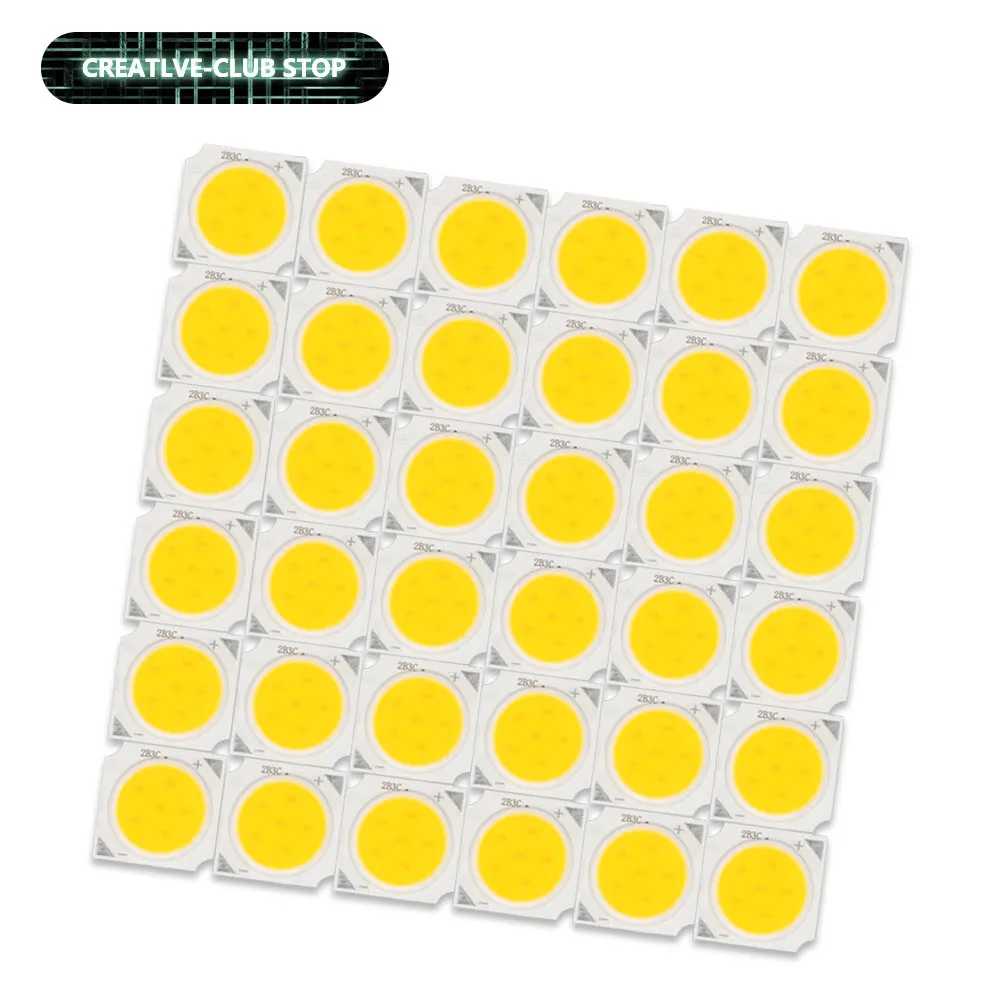 20 stücke LED COB Glühbirne 250mA 1313 3W 5W 7W 10W Warm Weiß Kalt weiß LED Quelle Chip Licht Lampe Scheinwerfer Downlight Lampen DIY
