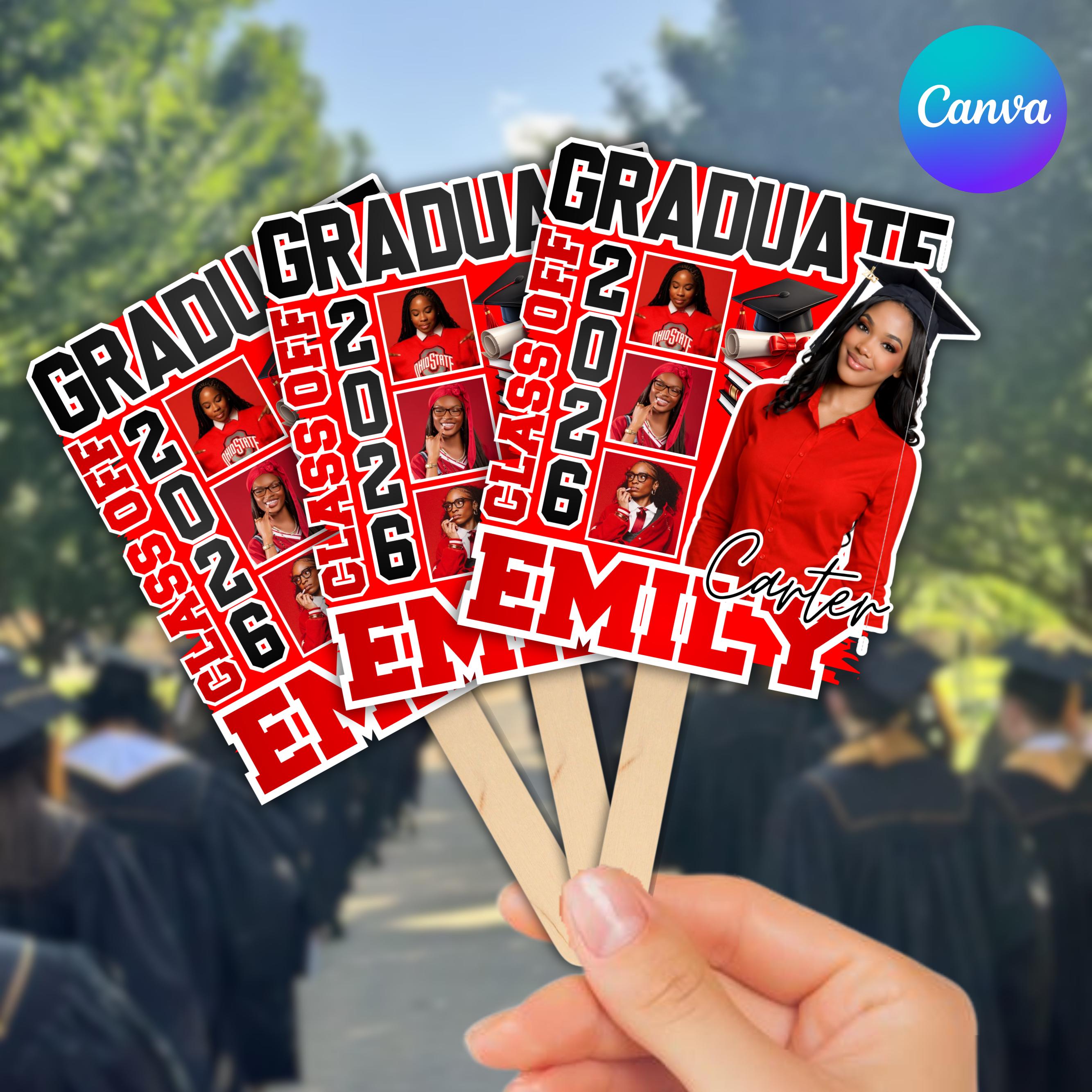 Modello di ventaglio per laurea, ventaglio per laurea 2026 Canva Ventaglio per laurea Ventaglio per laurea stampabile Ventaglio per laurea Classe del