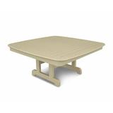 POLYWOOD® Nautical Conversation Outdoor Table Plastic in Brown | 18.25 H x 42.5 W x 42.5 D in | Wayfair NCCT44SA