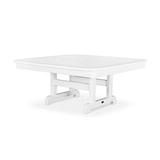 POLYWOOD® Nautical Conversation Outdoor Table Plastic in White | 18.25 H x 42.5 W x 42.5 D in | Wayfair NCCT44WH