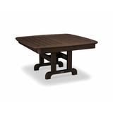 POLYWOOD® Nautical Conversation Outdoor Table Plastic | 18.25 H x 36.75 W x 36.75 D in | Wayfair NCCT37MA