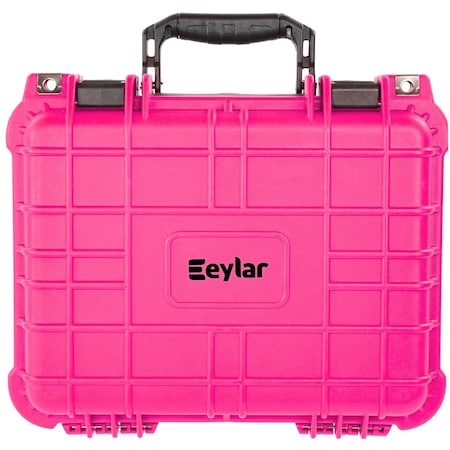 EYLAR SA00001-PIN Compact 13.37in Gear Hard Case Waterproof w/ Foam Pink