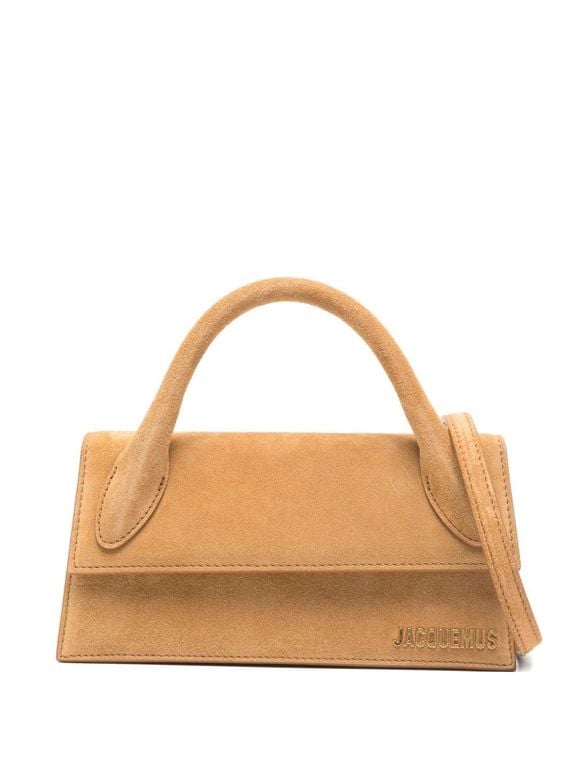 Le Chiquito Long Leather Handbag - Brown - Jacquemus Shoulder Bags