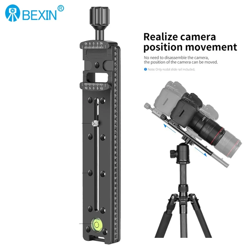 BEXIN Serie NNR Piastra a sgancio rapido lunga per fotocamera Morsetto per treppiede Adattatore per montaggio su supporto Dslr Staffa per fotocamera per piastra Arca Swiss