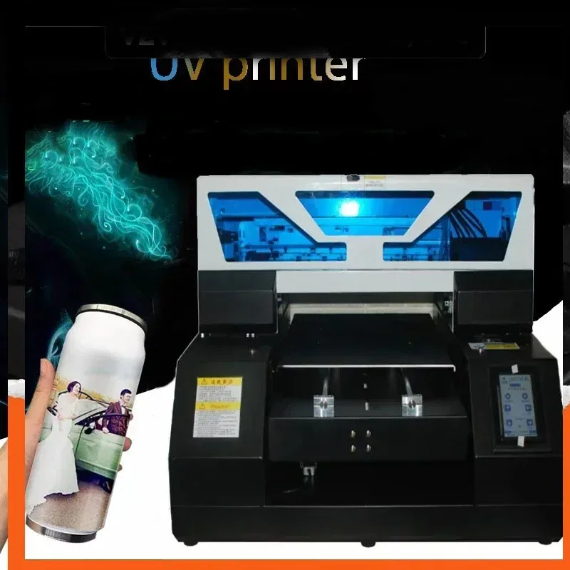 Stampante UV flatbed Sihao DIY A3-19, formato A3, automatica, per etichette, bottiglie, custodie per telefoni, acrilico e legno, ideale per Natale.
