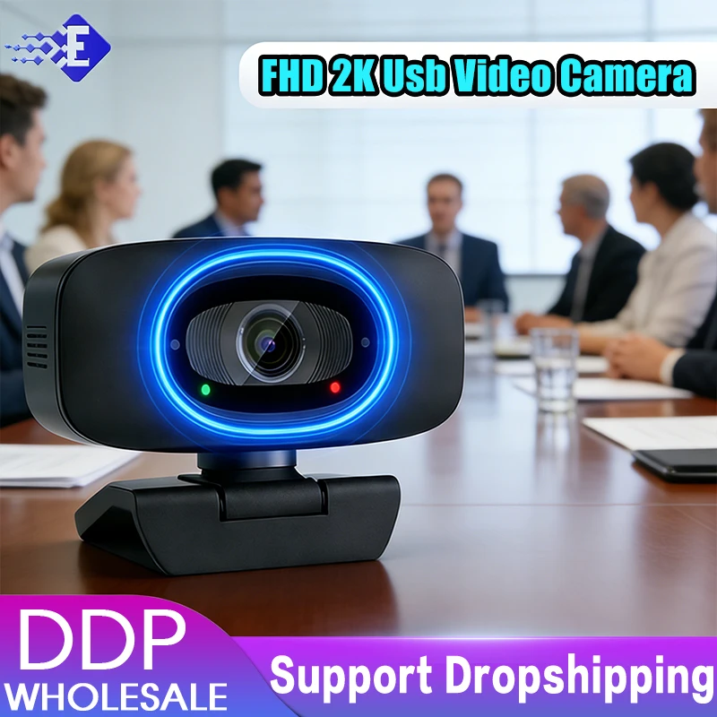 Lenovo B18 4K Streaming-Webkamera 2K Autofokus Full HD USB-Webcam 120 ° HD-Weitwinkelmikrofon für PC und Laptop, Videoaufnahmekamera Image