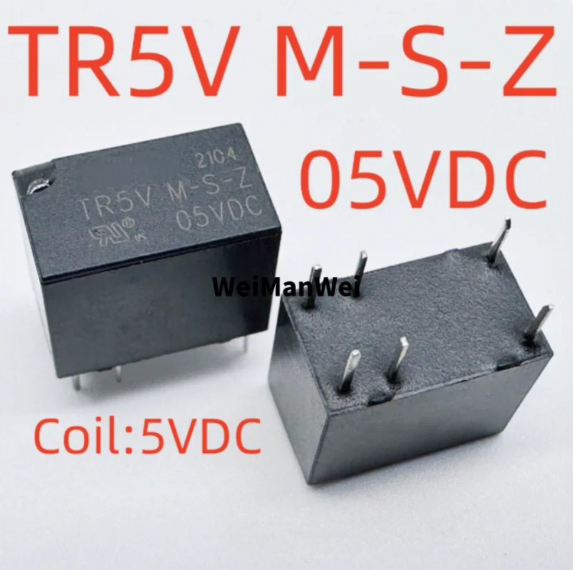 8 Stück brandneues Original-6-Pin-Relais, ein offenes und ein geschlossenes, Tr5V M-S-Z 05Vdc 23Fc Image