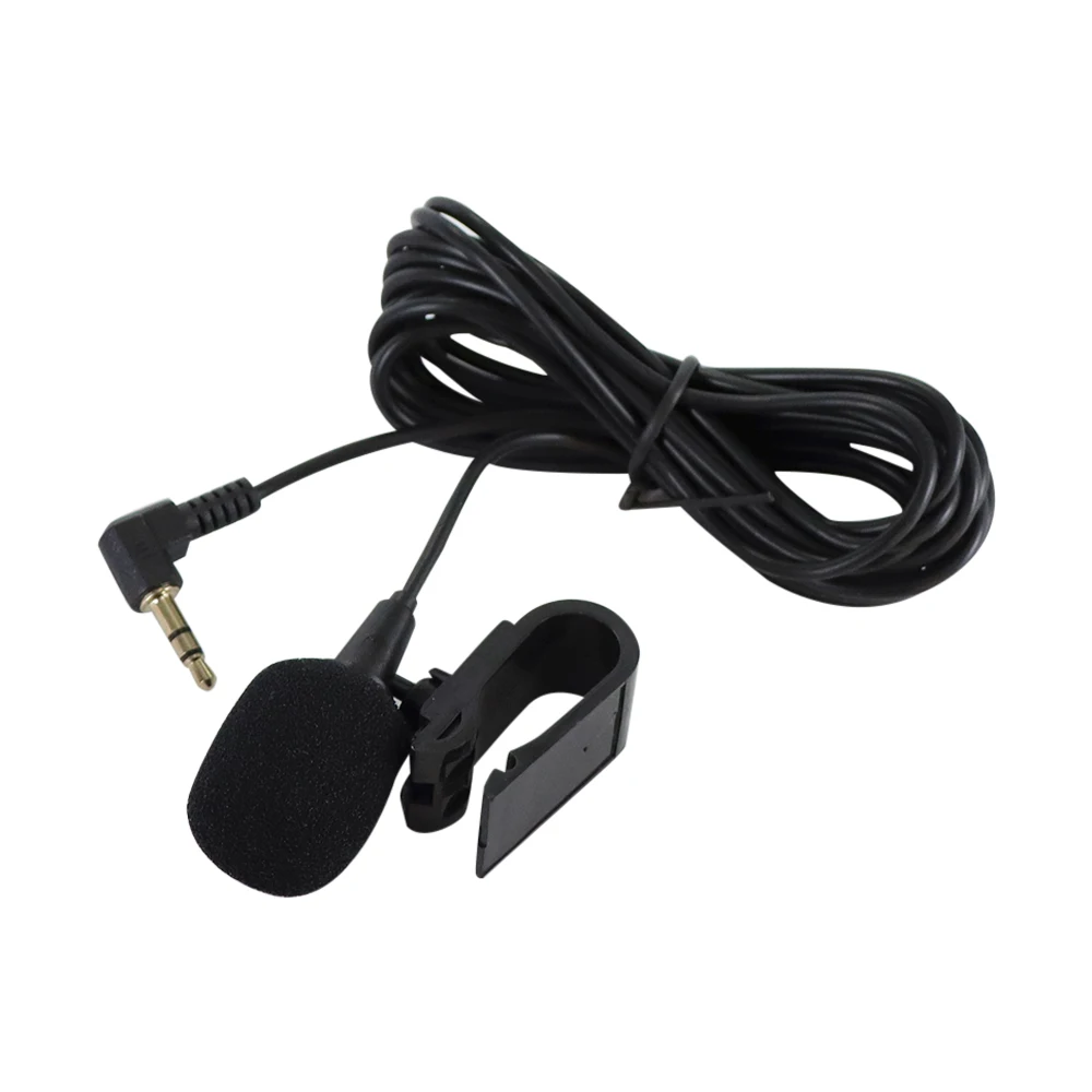 Neue Mini Auto Audio Mikrofon 3,5mm Clip Jack Stecker Mic Stereo Profis Verdrahtete Externe Mikrofon Für Auto DVD radio 3m Image