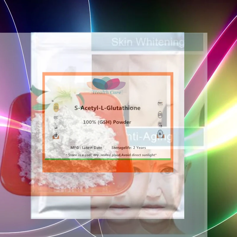 Nr. 328, Kundenspezifisches S-Acetyl-L-Glutathion (GSH)-Pulver: zur Hautaufhellung, antioxidativer Rohstoff in Aluminiumfolienverpackung Image