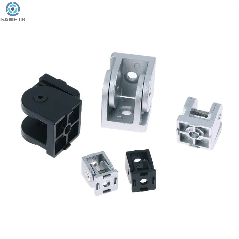 1 STÜCK Für 20 30 40 Serie Aluminiumprofile 2020/3030/4040 Zinklegierung Scharnier Industrieller Aluminium-Einstellwinkelverbinder Image